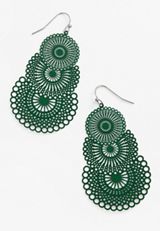 Triple Filigree Drop Earrings, C1612, small