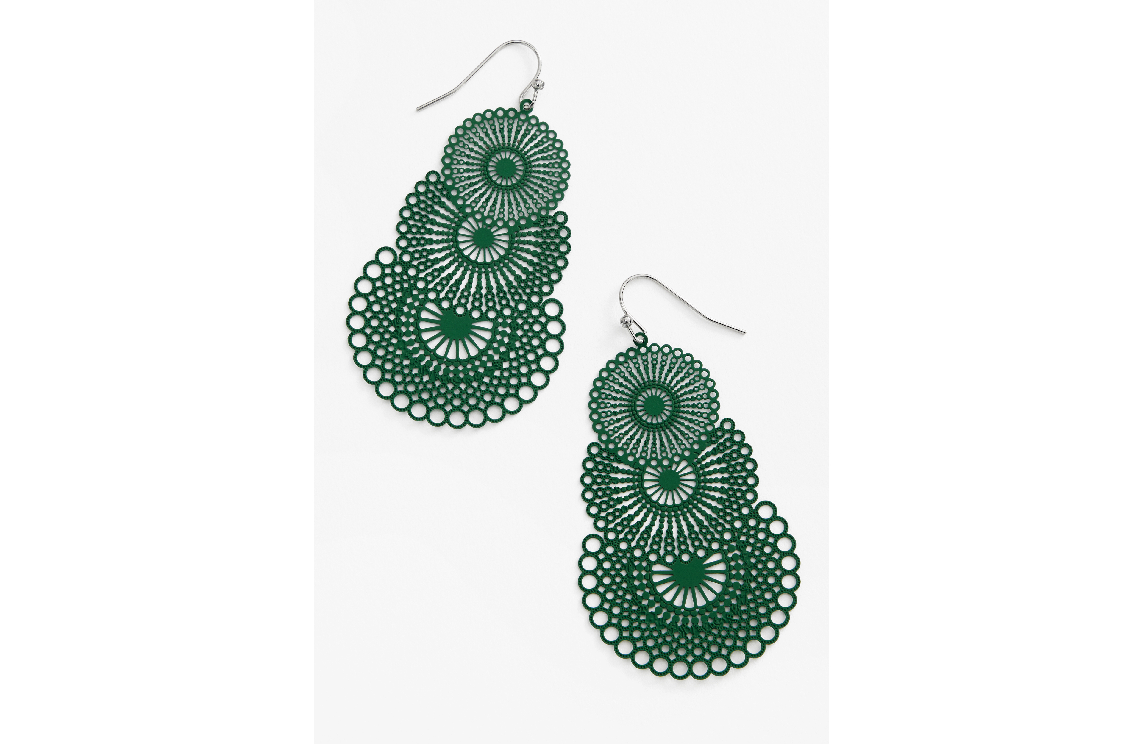 Triple Filigree Drop Earrings