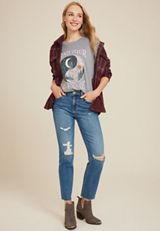 Find Your Balance Oversized Fit Graphic Tee, C4656, small