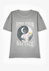 Find Your Balance Oversized Fit Graphic Tee, C4656, small