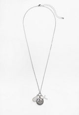 1 Corinthians 13 Cluster Pendant Necklace, SILVER, small