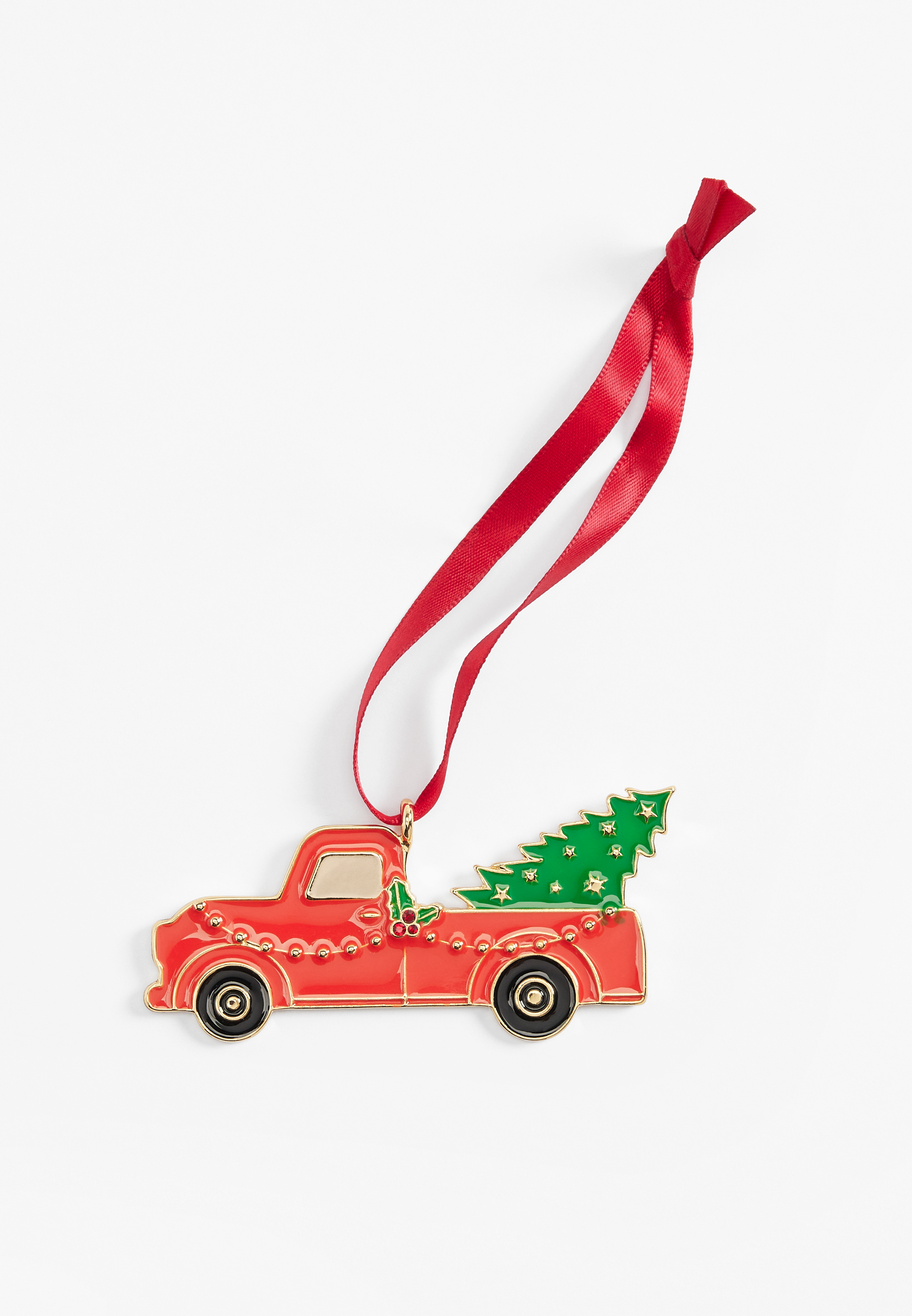 Holiday Truck And Tree Ornament