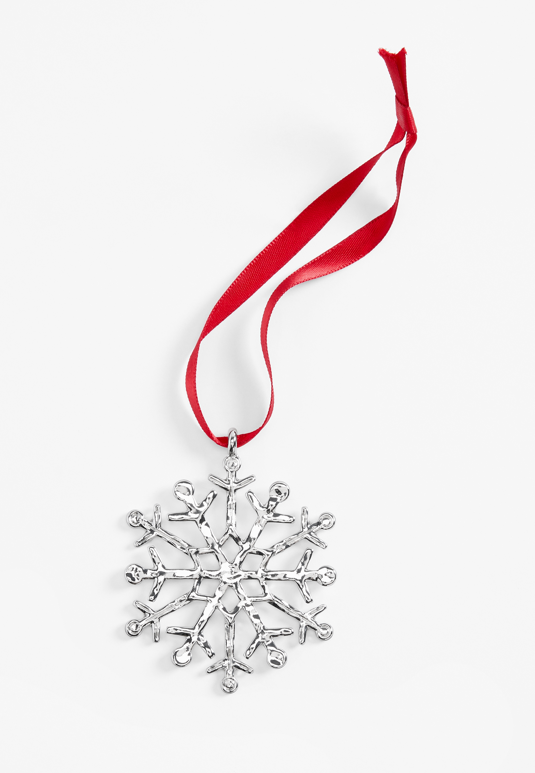 Silver Snowflake Ornament