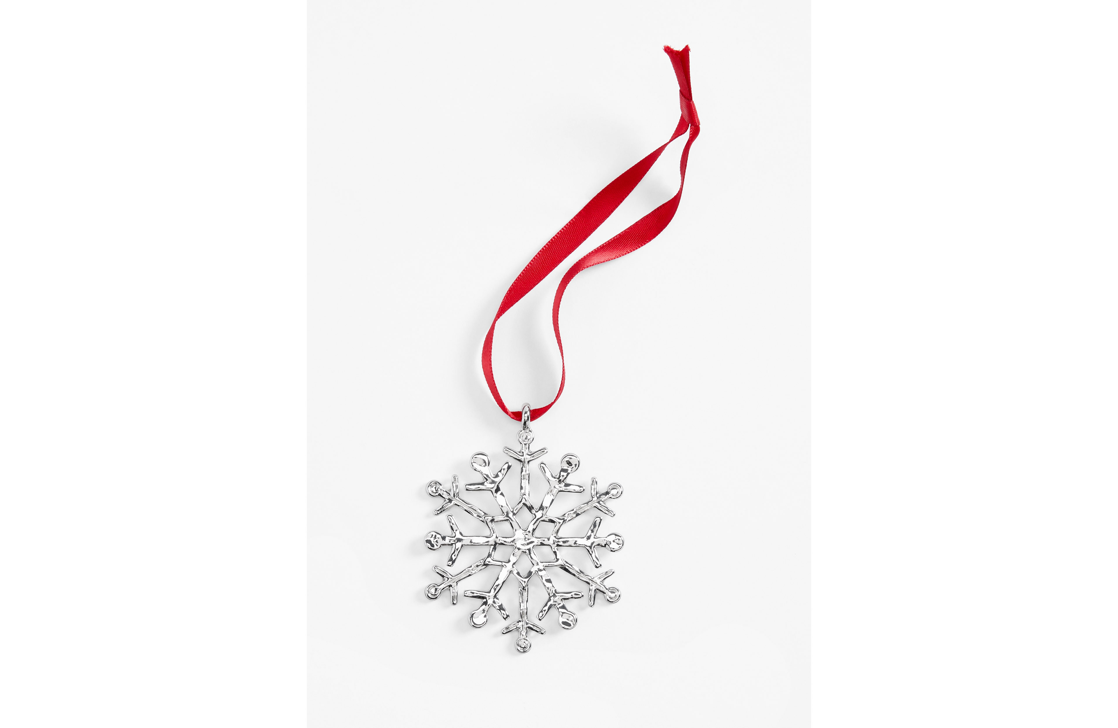 Silver Snowflake Ornament
