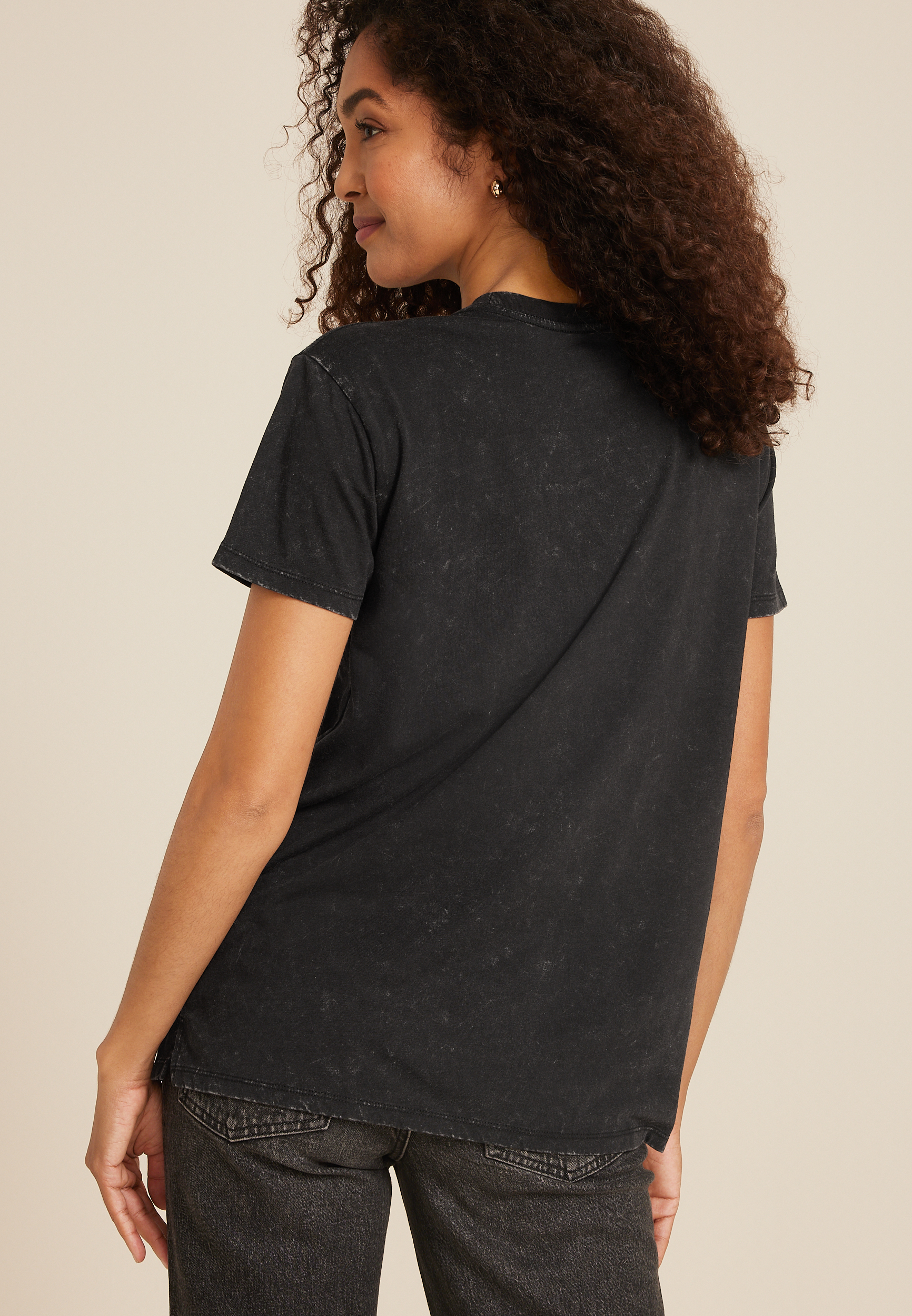 ACDC Animal Oversized Fit Graphic Tee, BLACK, large