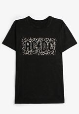 ACDC Animal Oversized Fit Graphic Tee, BLACK, small