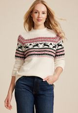 Fair Isle Reindeer Sweater, C3986, small