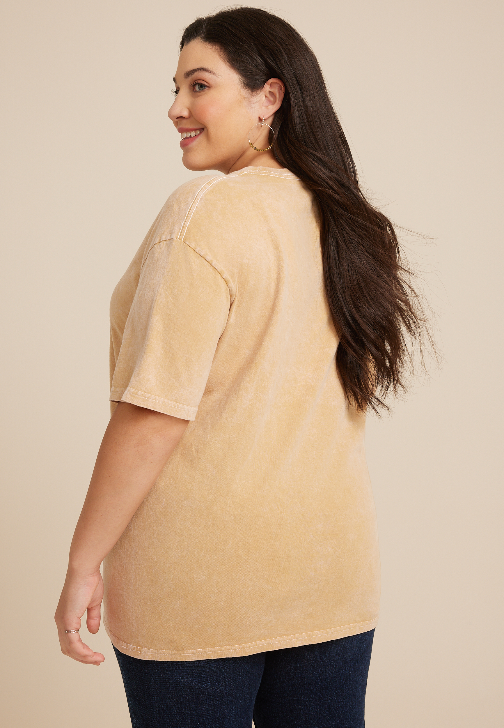 Plus Size Amazing Grace Classic Fit Graphic Tee, GOLD, large