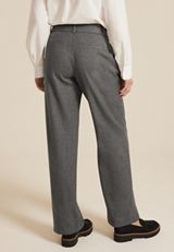 Idealist High Rise Brushed Wide Leg Dress Pant, GRAY, small