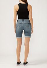 Silver Jeans Co.&reg; Elyse Mid Rise Luxe Stretch Rolled Hem 9in Bermuda Short, , small