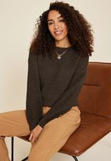 Matte Chenille Checkerboard Sweater, C3579, small