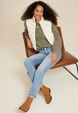 Matte Chenille Checkerboard Sweater, C9745, small