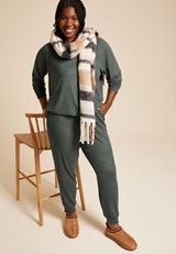 Lakeside Hacci High Rise Jogger Pant, C3711, small