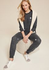 Lakeside Hacci High Rise Star Jogger Pant, C2937, small