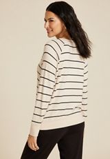 Lakeside Hacci Striped Lounge Top, C4813, small
