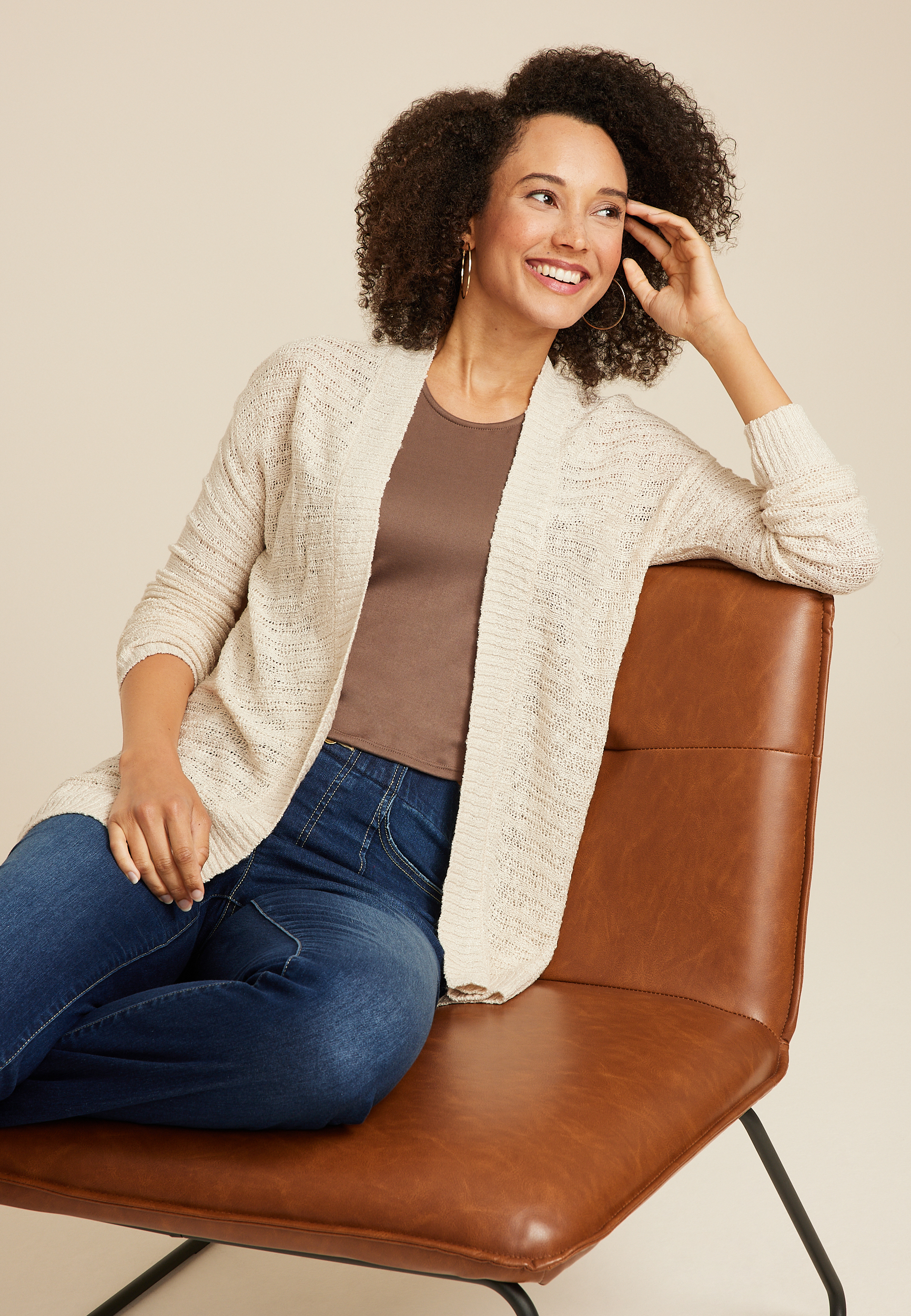Open Front Cardigan