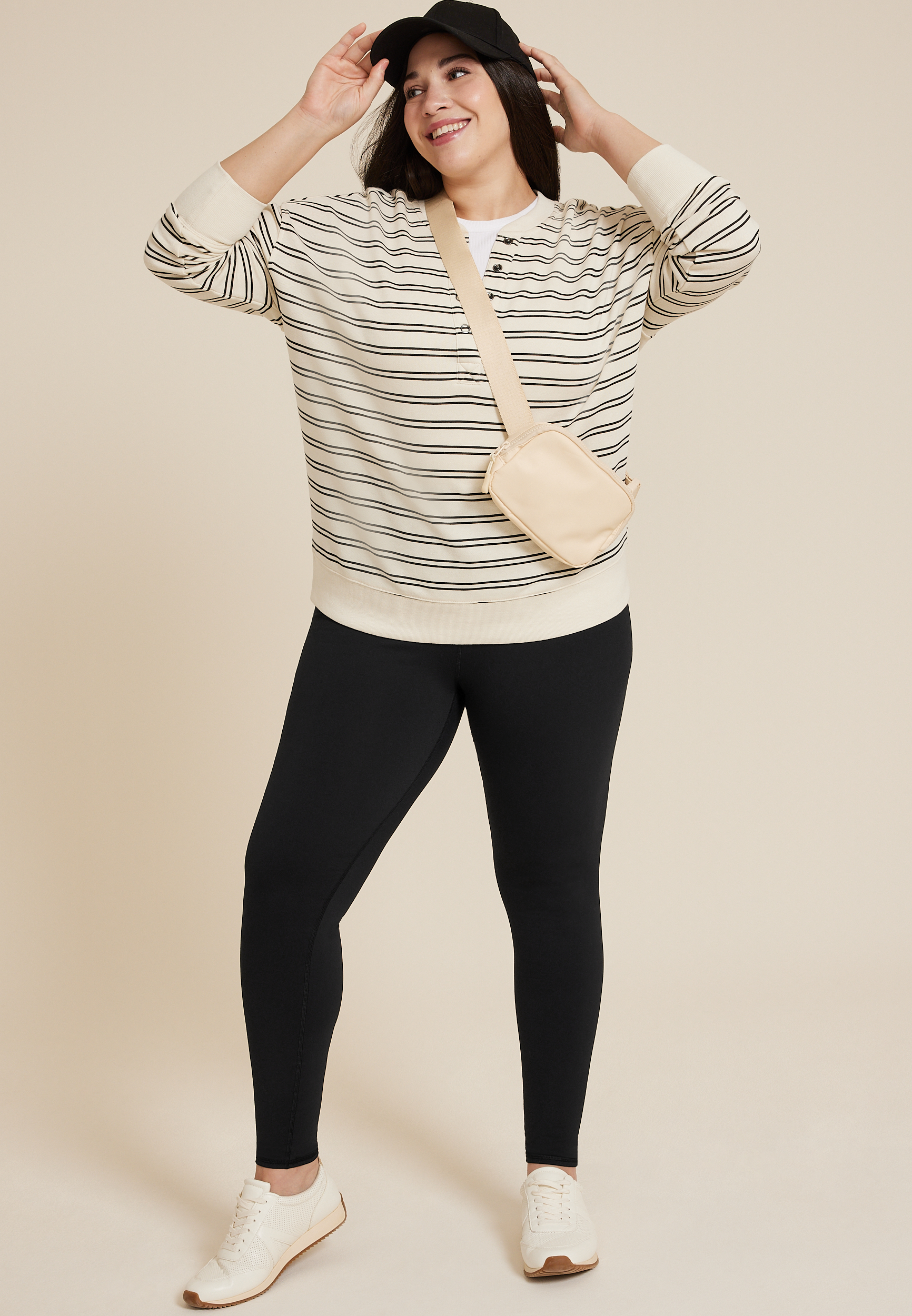 Plus Size PowerStretch High Rise Legging, , large