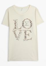 Animal Print Love Classic Fit Graphic Tee, C2789, small