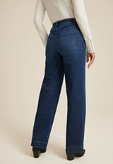 Dark High Rise Wide Leg Jean, C258, small