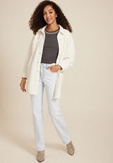 edgely&trade; High Rise Sparkle Relaxed Straight Jean, LIGHT SANDBLAST, small