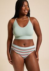 Simply Comfy Cotton Bikini Panty, MULTI, small
