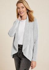 Herringbone Shawl Collar Cardigan, C1756, small