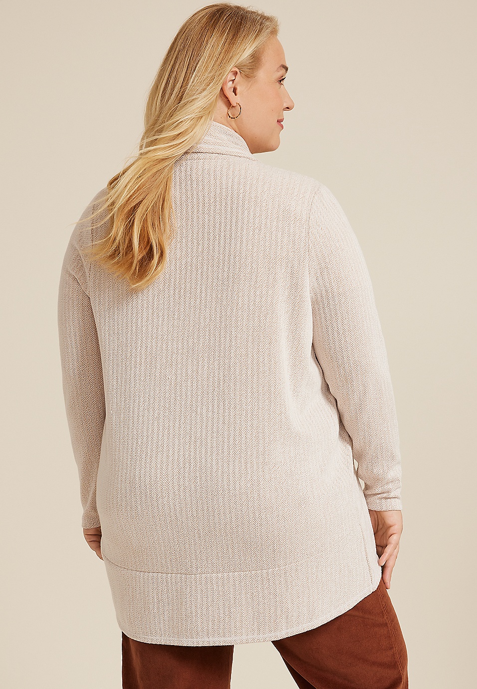 Plus Size Herringbone Shawl Collar Cardigan | maurices Plus Size Herringbone Shawl Collar Cardigan | maurices