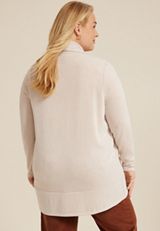 Plus Size Herringbone Shawl Collar Cardigan, C9807, small