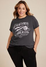 Plus Size The Polar Express Classic Fit Graphic Tee, C1876, small