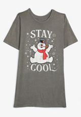 Stay Cool Oversized Fit Graphic Tee, C125, small