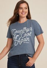 Countrys Cool Again Oversized Fit Graphic Tee, WASHED NAVY, small