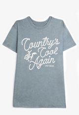 Countrys Cool Again Oversized Fit Graphic Tee, WASHED NAVY, small
