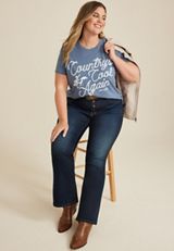 Plus Size Countrys Cool Again Oversized Fit Graphic Tee, C5303, small
