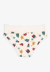 Simply Comfy Cotton Christmas Hipster Panty, C1524, small