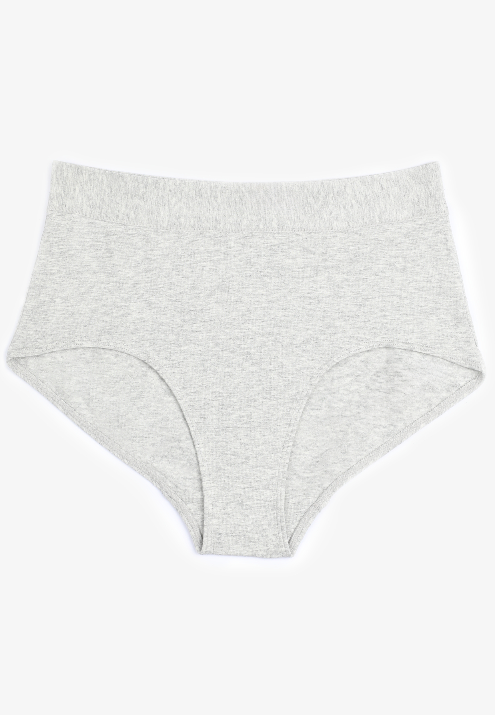 Simply Comfy Cotton Heathered High Waist Brief Panty, , large