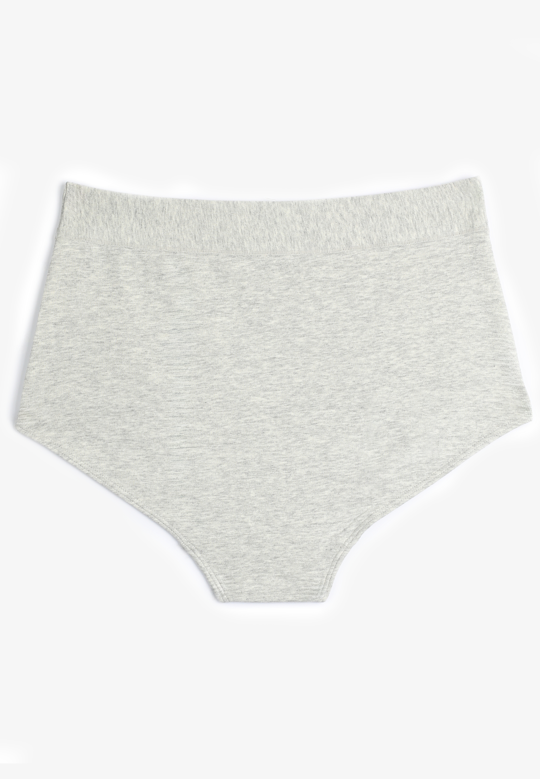 Simply Comfy Cotton Heathered High Waist Brief Panty, , large