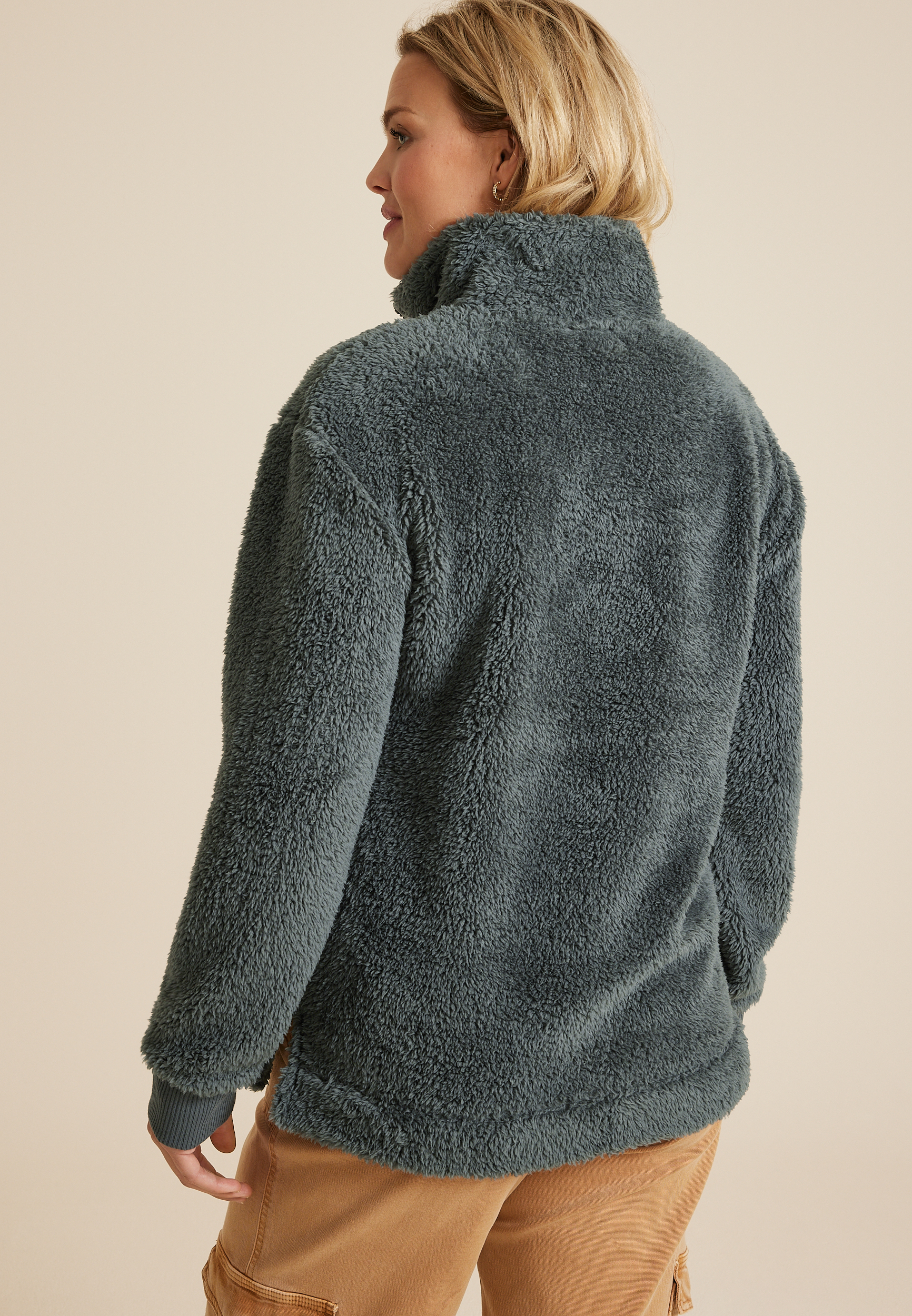 Sherpa Pullover Sweatshirt