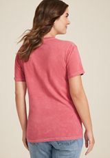 Striped Heart Relaxed Fit Graphic Tee, C3518, small