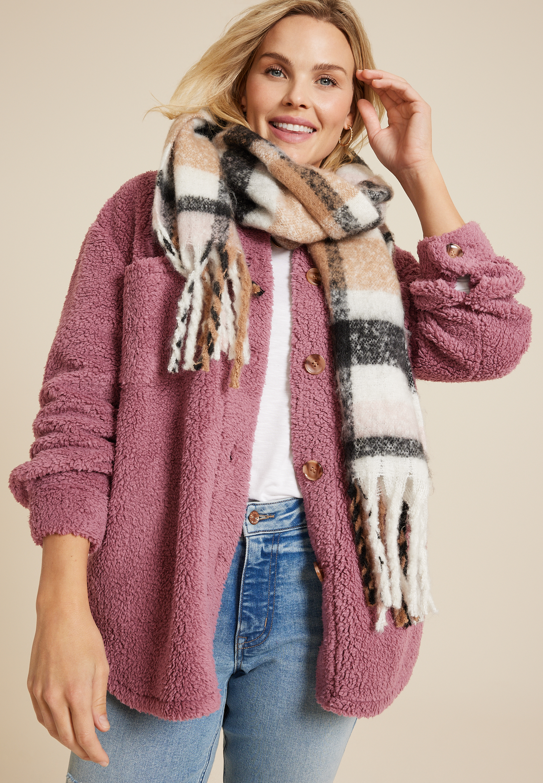 Sherpa Shacket, C7249, large