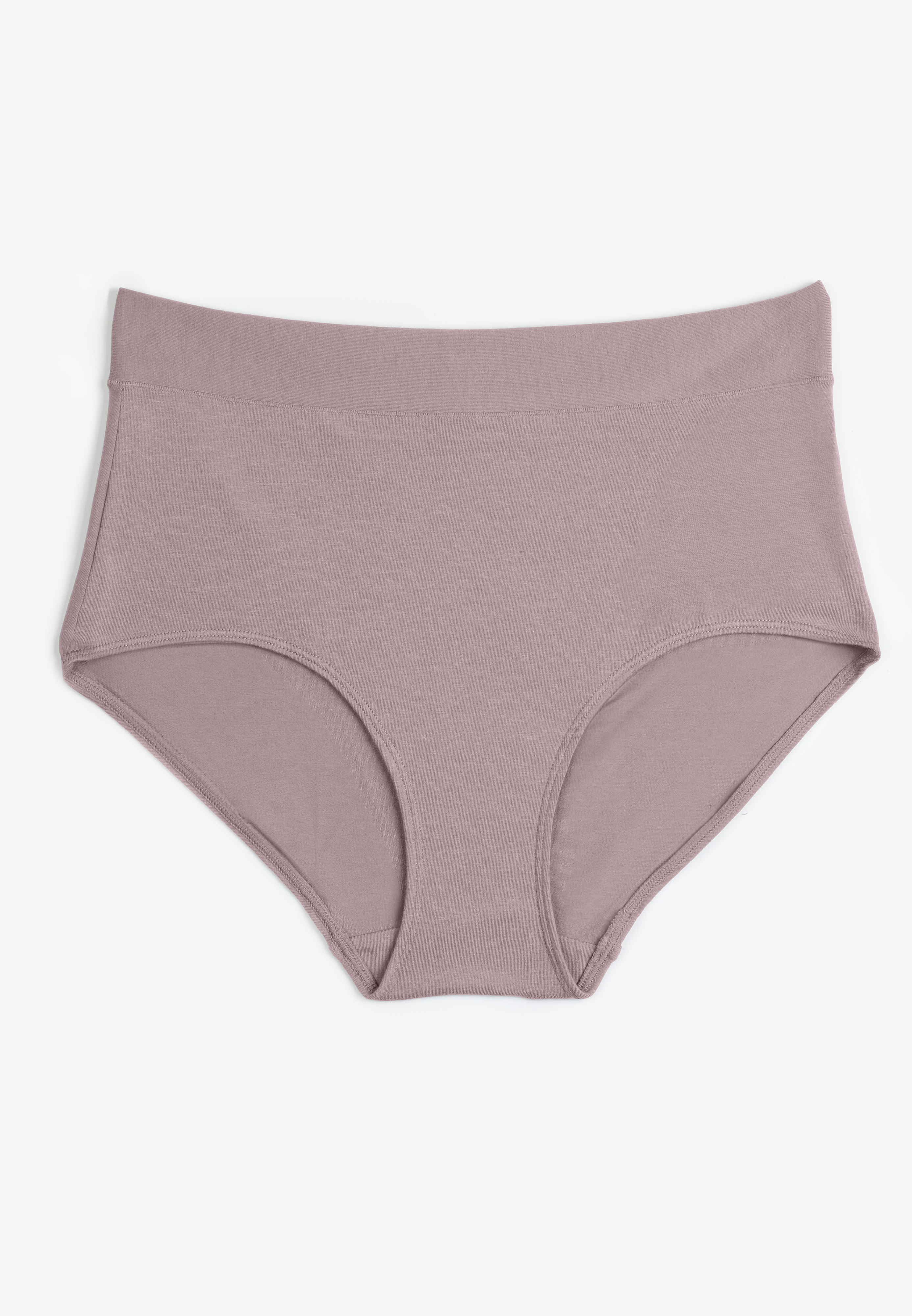 Maurices Women's Simply Comfy Cotton High Waist Brief Panty Purple Size X Large