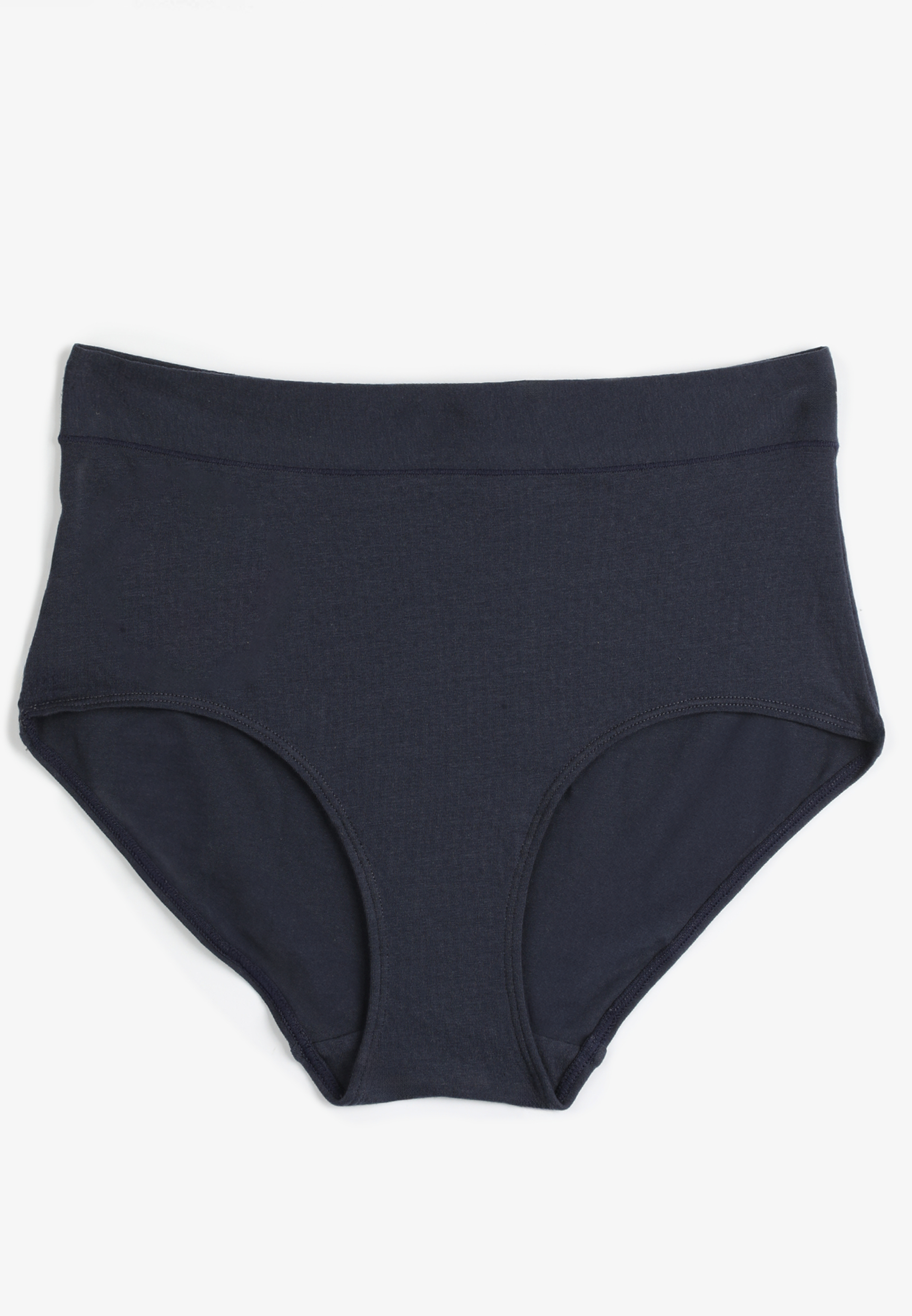 Maurices Women's Simply Comfy Cotton High Waist Brief Panty Blue Size X Large
