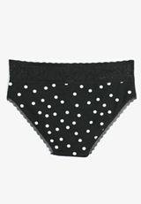 Simply Comfy Cotton Polka Dot Hipster Panty, , small