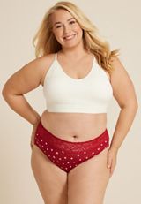 Simply Comfy Cotton Heart Printed Hipster Panty, C7044, small