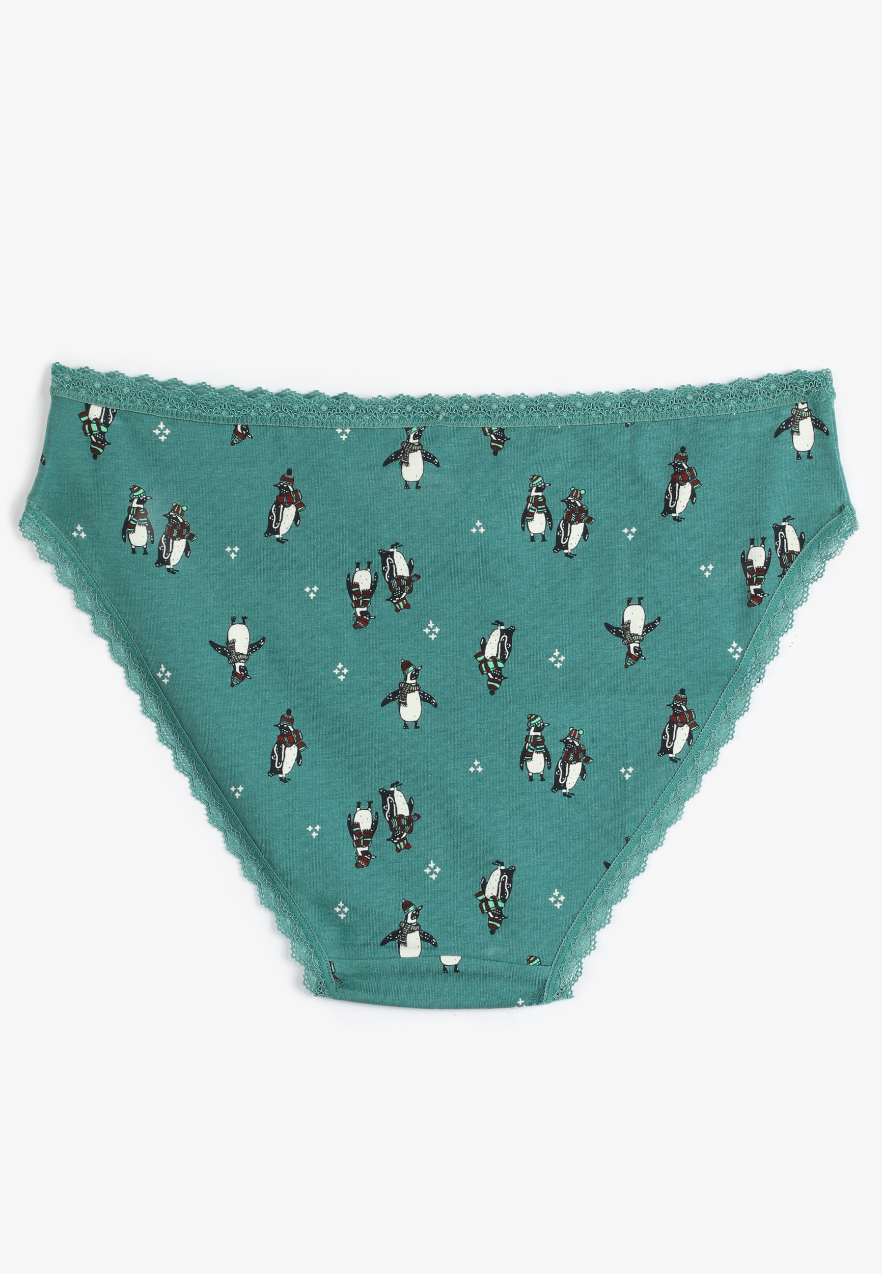 Simply Comfy Cotton Penguin Printed Bikini Panty, C1524, large