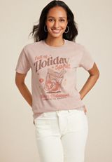 Full Of The Holiday Spirit Relaxed Fit Graphic Tee, C9862, small