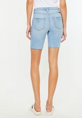 KanCan&trade; High Rise Stacked Waist Double Button 8in Bermuda Short, , small