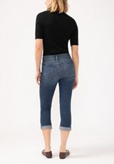 Silver Jeans Co.&reg; Suki Curvy Mid Rise Luxe Stretch Capri, , small