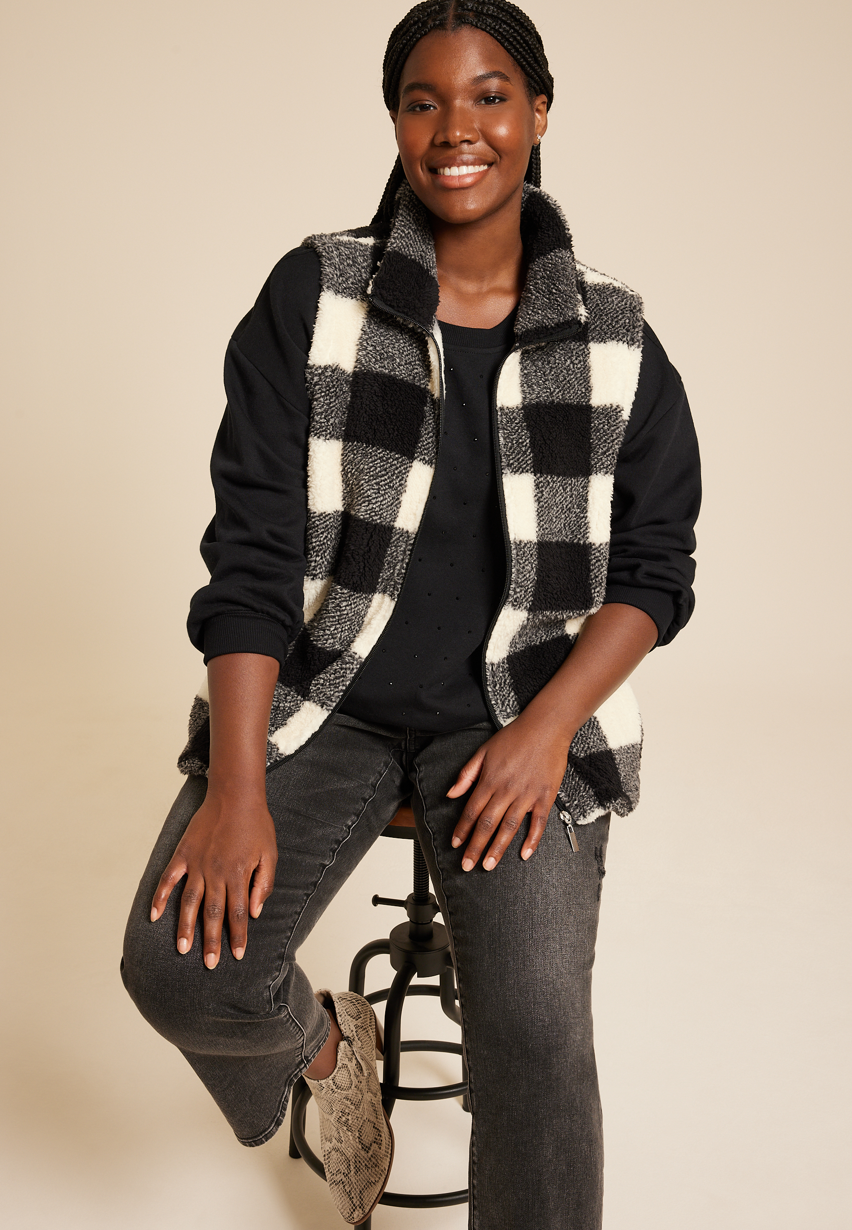 Sherpa Lined Plus Size Sherpa Vest Plus Size Favorite Sherpa