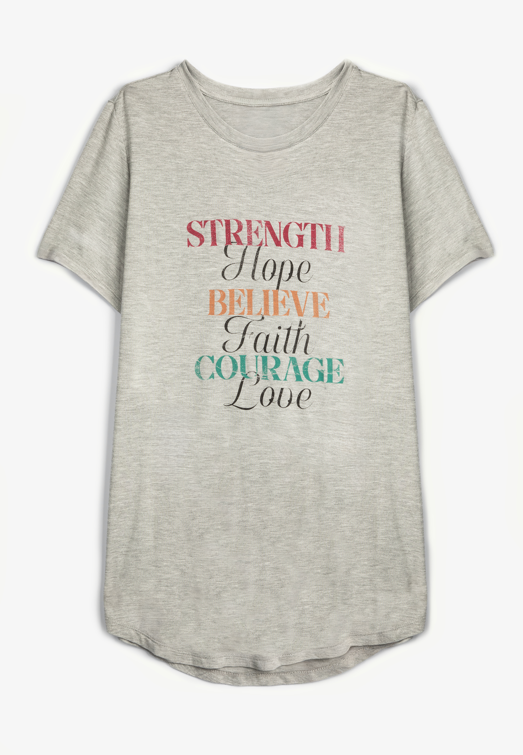 Strength Hope Believe Classic Graphic Tee, C3348, large