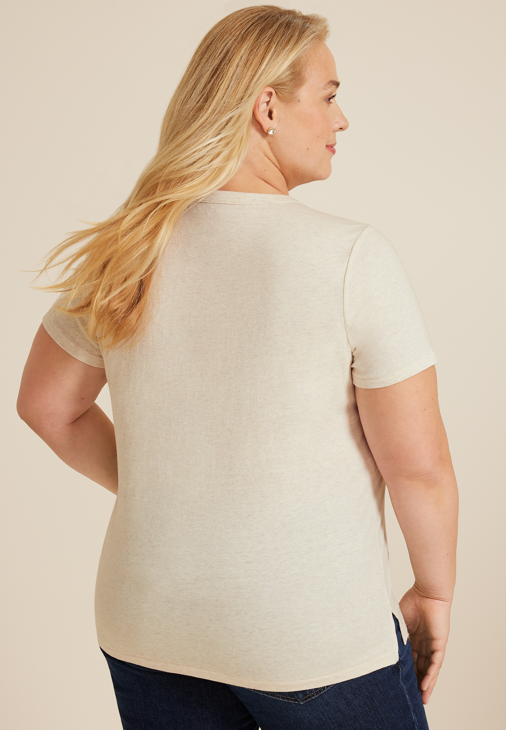 Plus Size Dolly Parton Classic Fit Graphic Tee, OATMEAL, large